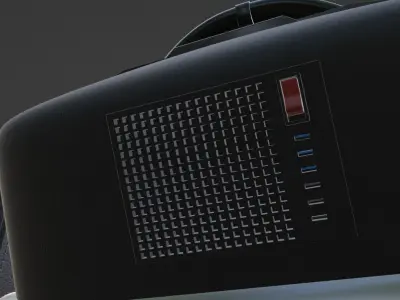 Racing Wheel Low-poly 3D model