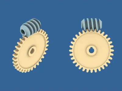 Worm Gear Collection 02 3D print model