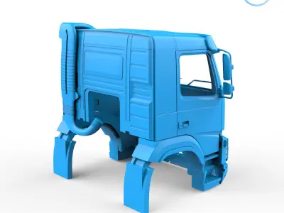 Volvo FMX porteur 500 Cabin 3D print model
