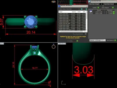  Jewelry Diamond Ring  3D print model