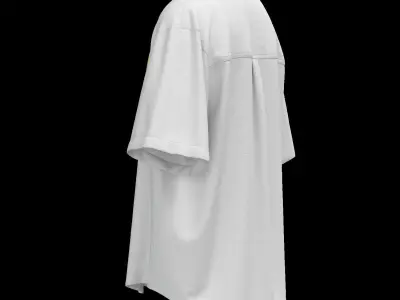 Male oversized shirt 3D model