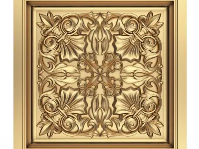 Collection of Ceiling Tiles 02 Low-poly 3D model