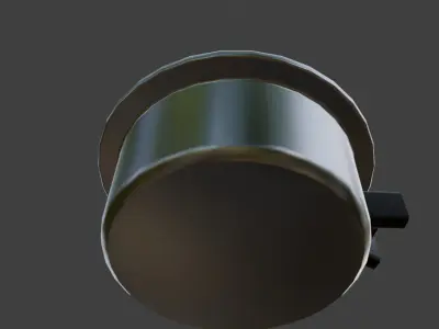 60s Racing Tachometer Low-poly 3D model