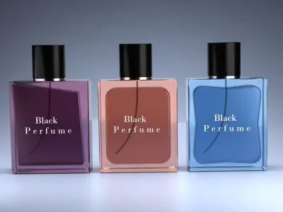 Stylish and Realistic Perfume Bottle Model Free 3D model