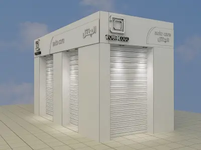 Car service entrance logo sign a615d 3D model