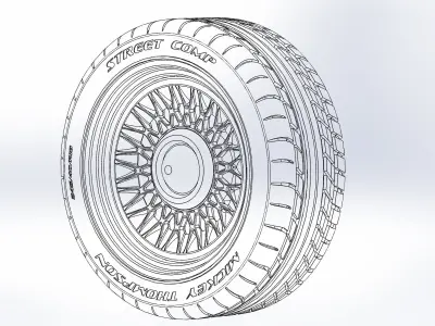 Custom wheels American Racing VF554 Eldo 18inch for scale model 3D print model