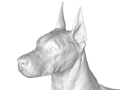 doberman 3D model