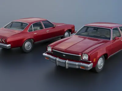 Chevrolet Chevelle Malibu Sedan 1973 3D print model