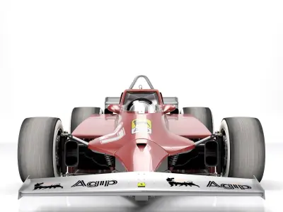 Ferrari F1 126 CK 1980 3D model