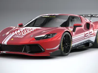 Ferrari 296 Challenge 2024 3D model