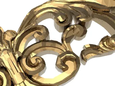  decorative pattern ready for 3D printing 3D model 351