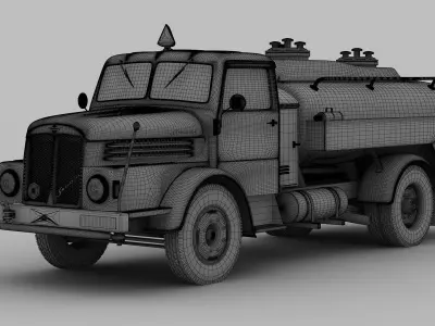 IFA S4000-1 Tank Truck MINOL 3D model