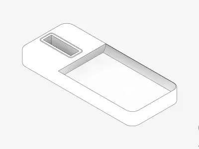 Shower - Soap Dish - Luxury - Garment Low-poly 3D model