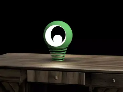 Modern Spiral Base Lamp  Futuristic 3D Printable Light Design 3D print model