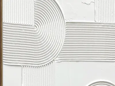 Plaster Two Photo Frame 356 Low-poly 3D model