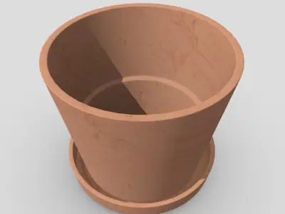 Plant Pot 2 Low-poly 3D model