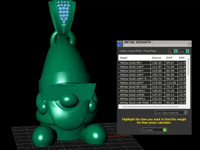 SANTA CLAUS PENDANT 3D PRINTABLE MODLE  3D print model