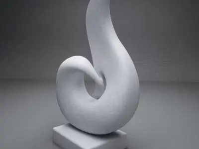 modern Abstract  sculpture 01 3D model