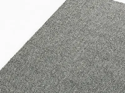 Restoration Hardware Ceta Rug - Silver 3D model
