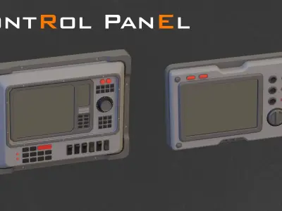 Control panel 3D model