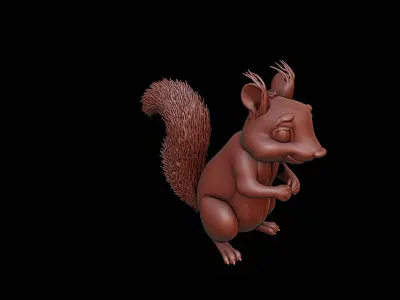 Squirrel Animal Sculpture 3D print model purchase