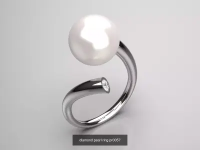 The Pearl Luminosity Ring Collection 3D Model Pack