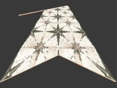 Gerudo Palace Flag Free low-poly 3D model