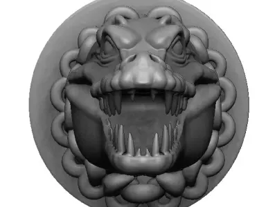 crocodile head 3D print model
