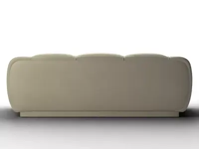 Brianna Cream Velvet Sofa Low-poly 3D model