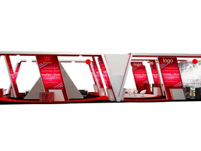  Booth Exhibition Stand a572c      3D model