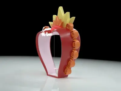 corazon Milagro columpio Free low-poly 3D model