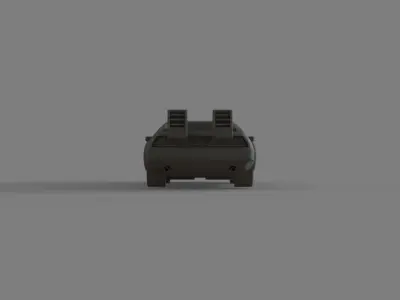 Delorean Car 3D print model