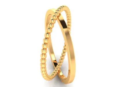 Ring M169 The luxury female abstract ring wedding 3D print model