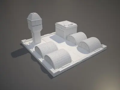 Miniature Airport Building 3D print model