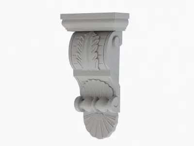 Scroll Corbel 58 - 3D Printable 3D model