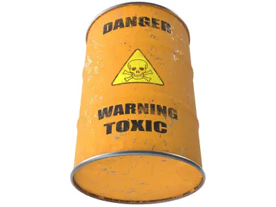 Toxic barrel 3D model