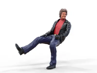 N2 Michael Knight Sitting pose 3D print model