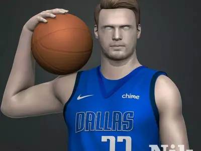 Luka Doncic 3D Printable 3D print model