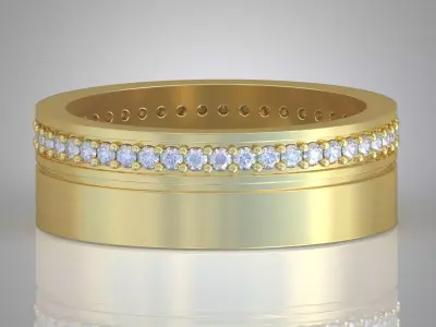 Diamond ring 0406 3D printable model 12 Free 3D print model