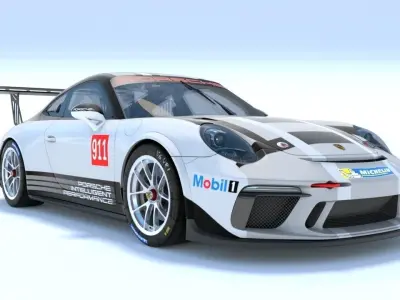 Porsche 911 Cup 2017 3D model