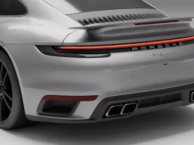 Porsche 911 Turbo S 2025  3D model