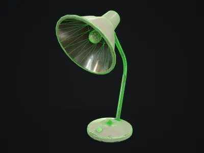 Vintage table lamp Low-poly 3D model