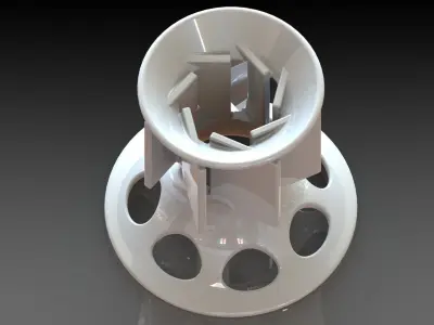 Molent table lamp with pencil Free 3D model