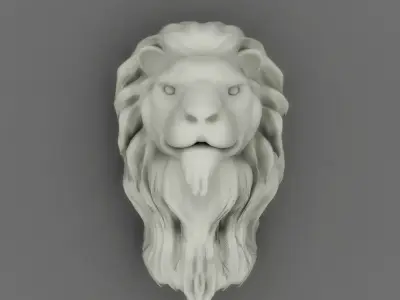 Lion Head 3D print model