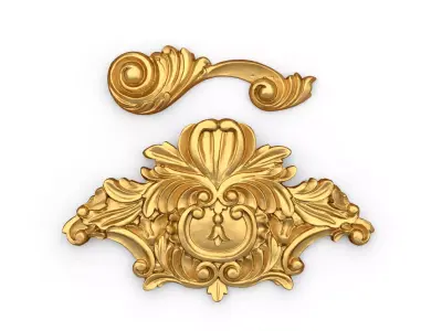 Classic decor ornament 71  3D model