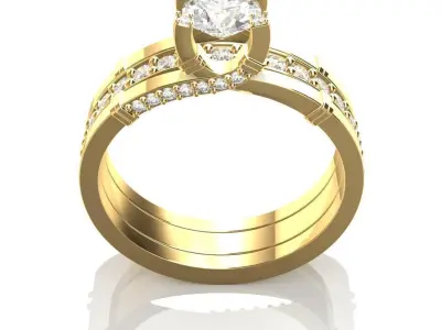 Engagement Ring 3D print model