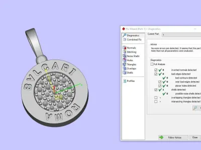 Bvlgari Pendant 3D print model