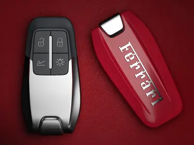 Ferrari car key 3D model