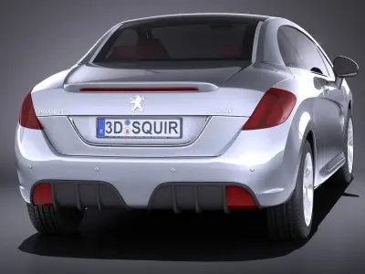 Peugeot 308 CC 2013 VRAY 3D model