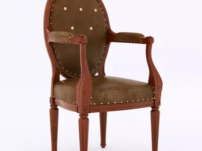 Fauteuil medaillon chair 3D model